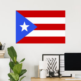 Póster Bandera de Puerto Rico