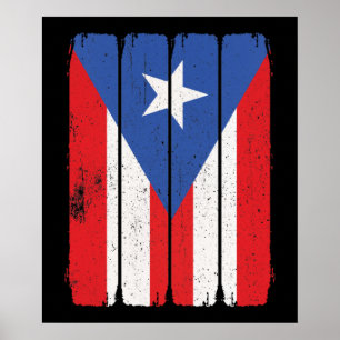 Póster Bandera de Puerto Rico