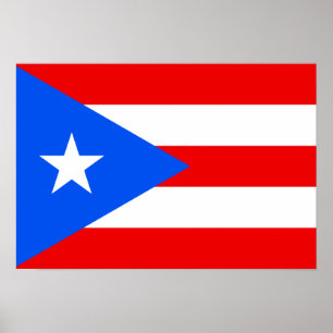 Póster Bandera de Puerto Rico