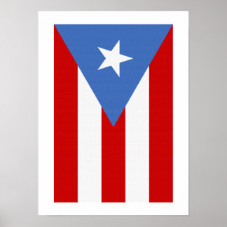 Póster Bandera de Puerto Rico