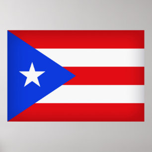 Póster Bandera de Puerto Rico