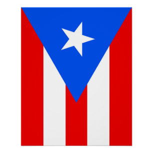 Póster Bandera de Puerto Rico