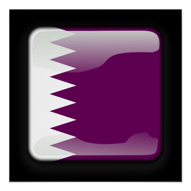Póster Bandera de Qatar (Anverso)