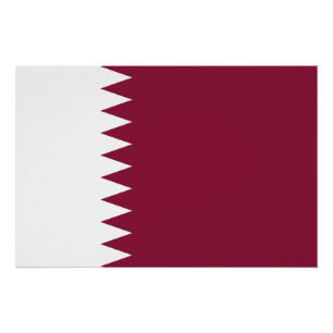 Póster Bandera de Qatar