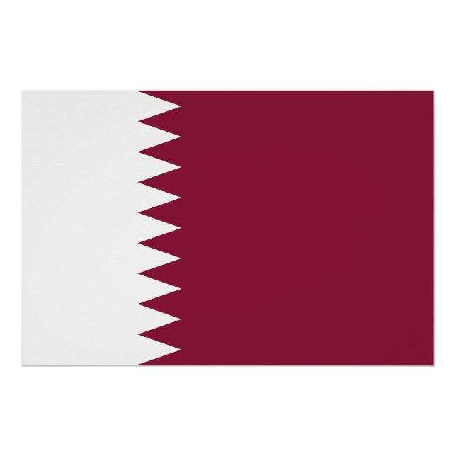 Póster Bandera de Qatar (Anverso)