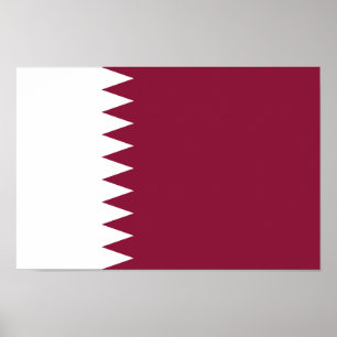 Póster Bandera de Qatar