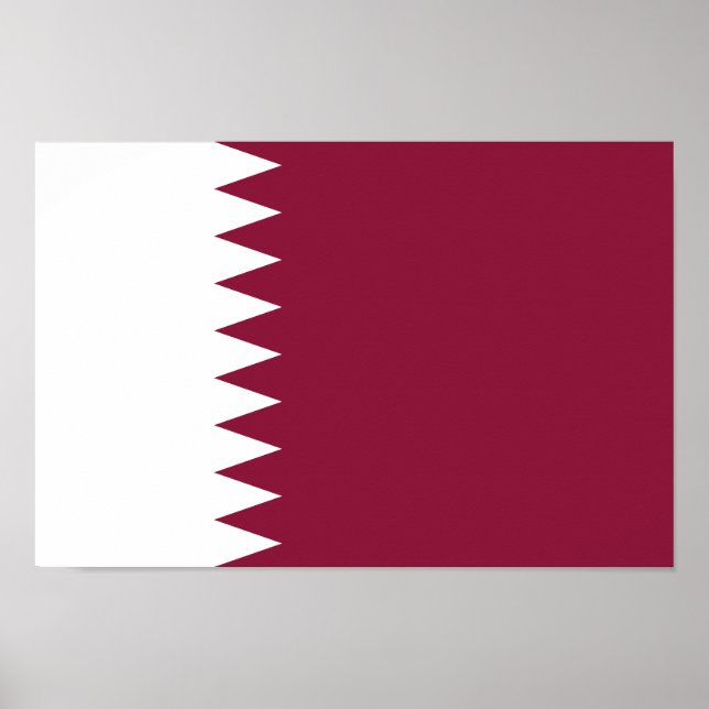 Póster Bandera de Qatar (Frente)
