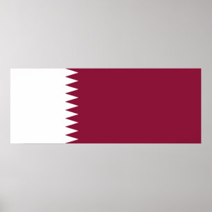 Póster Bandera de Qatar