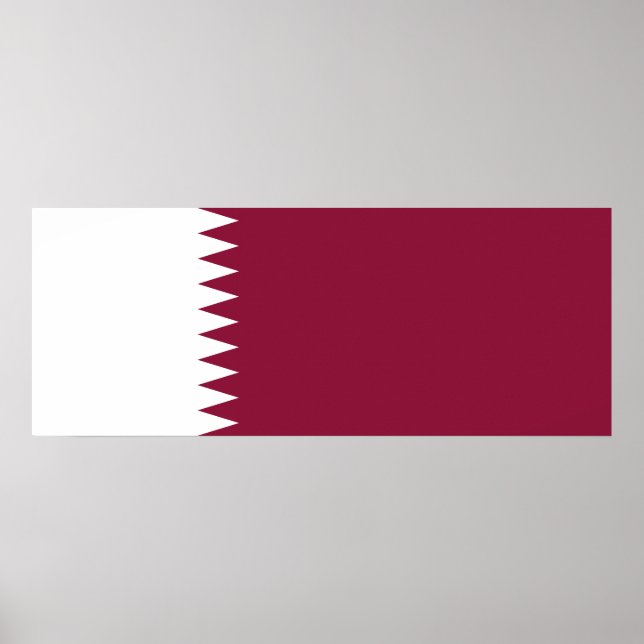Póster Bandera de Qatar (Frente)