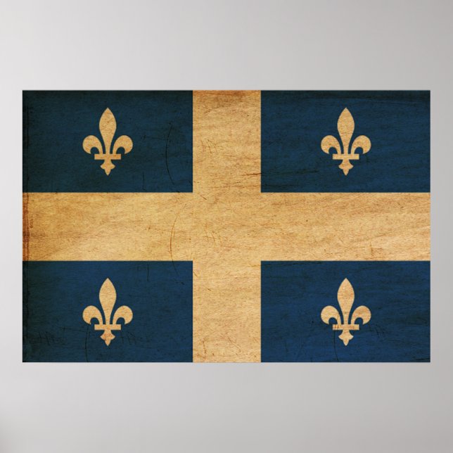 Póster Bandera de Quebec (Frente)