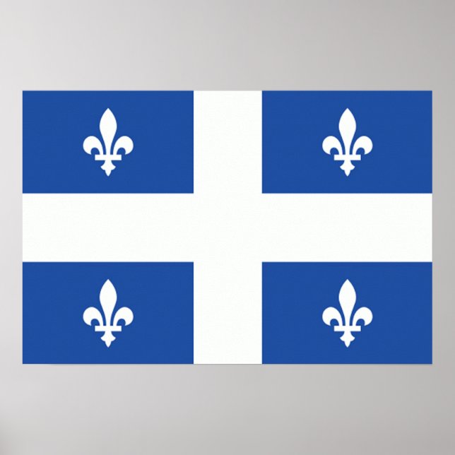 Póster Bandera de Quebec (Frente)