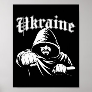 Póster Bandera de regalo de Ucrania Ukraini Kiev Ucranian