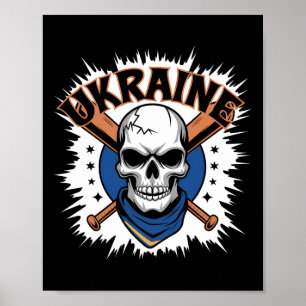 Póster Bandera de regalo de Ucrania Ukraini Kiev Ucranian
