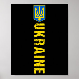 Póster Bandera de regalo de Ucrania Ukraini Kiev ucranian