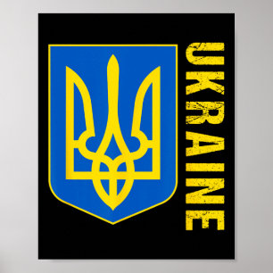 Póster Bandera de regalo de Ucrania Ukraini Kiev Ucranian