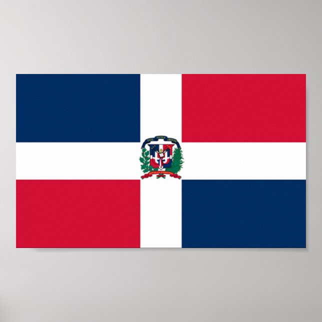 Póster Bandera de República Dominicana (Frente)