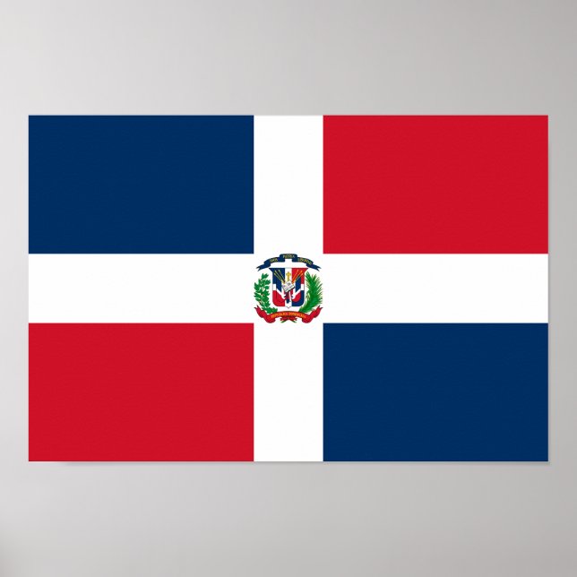 Póster Bandera de República Dominicana (Frente)