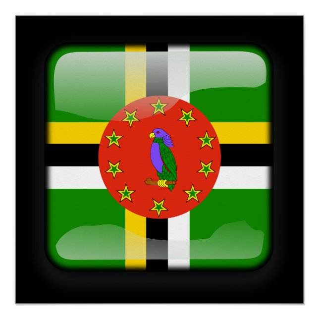 Póster Bandera de República Dominicana (Anverso)