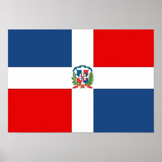 Póster Bandera de República Dominicana (Frente)
