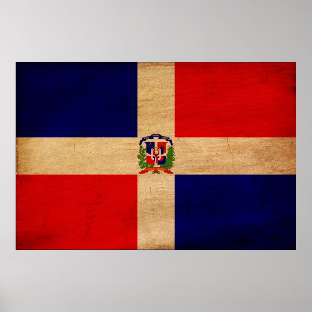 Póster Bandera de República Dominicana (Frente)