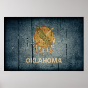 Póster Bandera de Rugged Wood Oklahoma