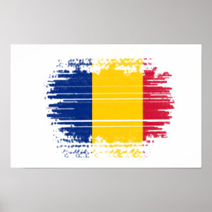 Póster Bandera de Rumania