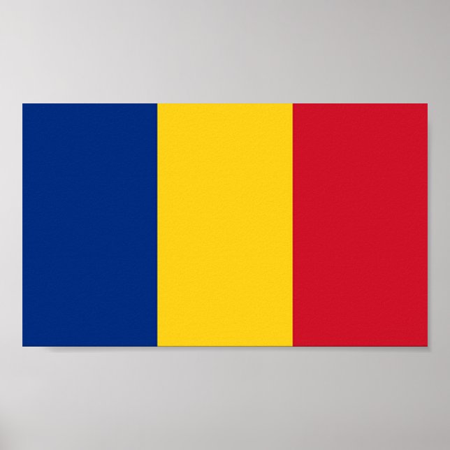 Póster Bandera de Rumania (Frente)