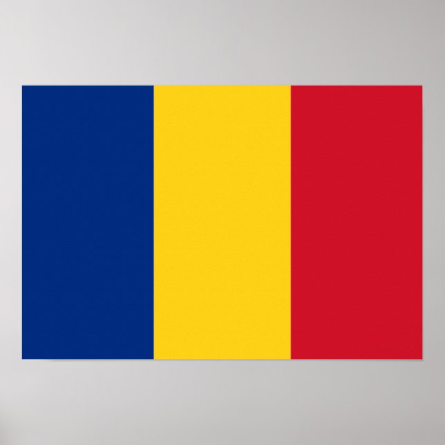 Póster Bandera de Rumania (Frente)