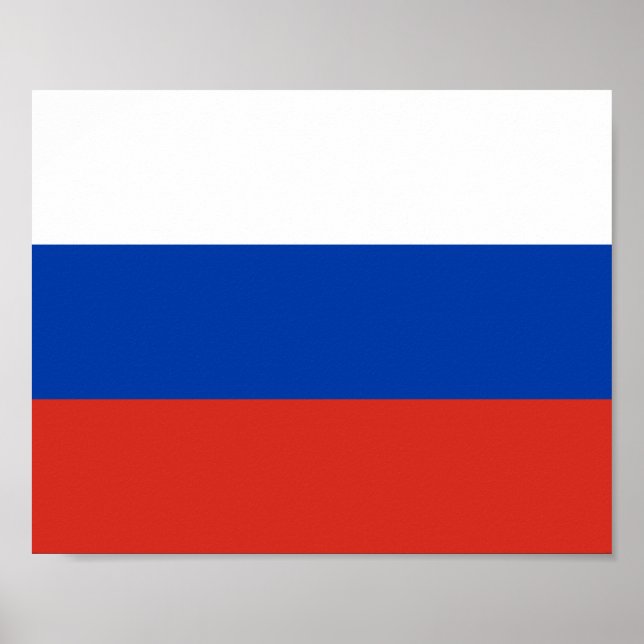 Póster Bandera de Rusia (Frente)
