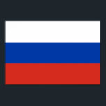 Póster Bandera de Rusia<br><div class="desc">Bandera patriótica de Rusia.</div>