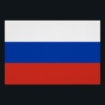 Póster Bandera de Rusia<br><div class="desc">Bandera patriótica de Rusia.</div>