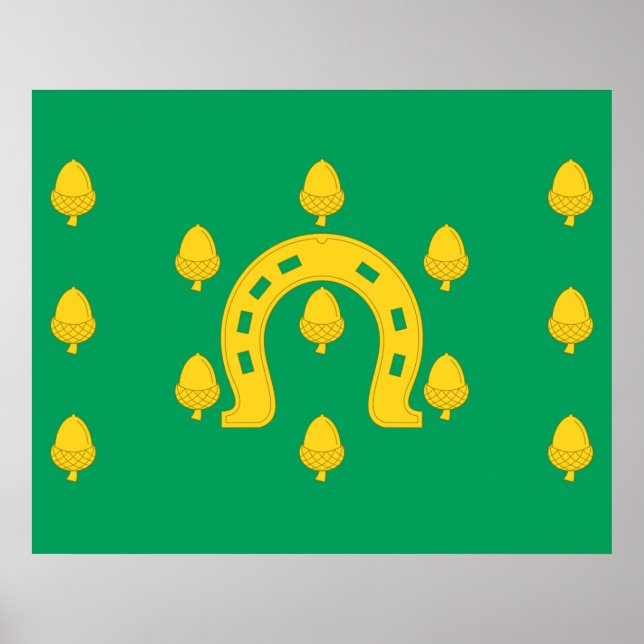 Póster Bandera de Rutland (condado del Reino Unido) (Frente)