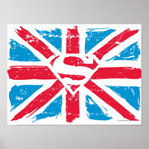 Póster Bandera de S-Shield sobre