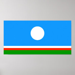 Póster Bandera de Sakha