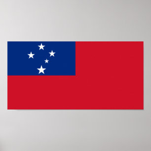 Póster Bandera de Samoa