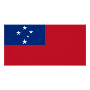 Póster Bandera de Samoa