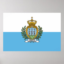 Póster Bandera de San Marino