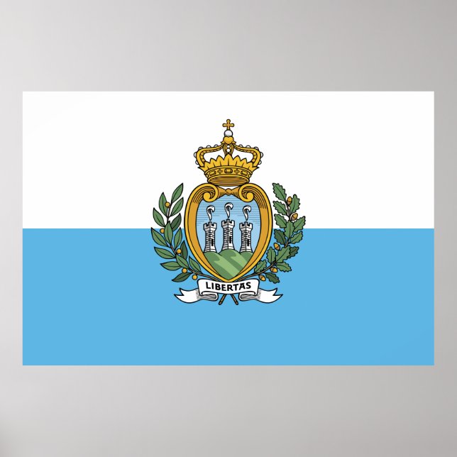 Póster Bandera de San Marino (Frente)