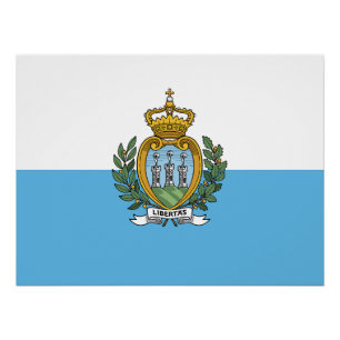 Póster Bandera de San Marino