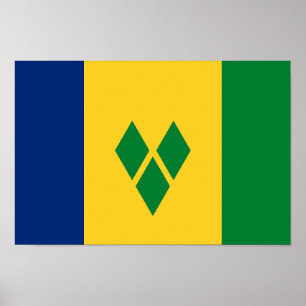 Póster Bandera de San Vicente