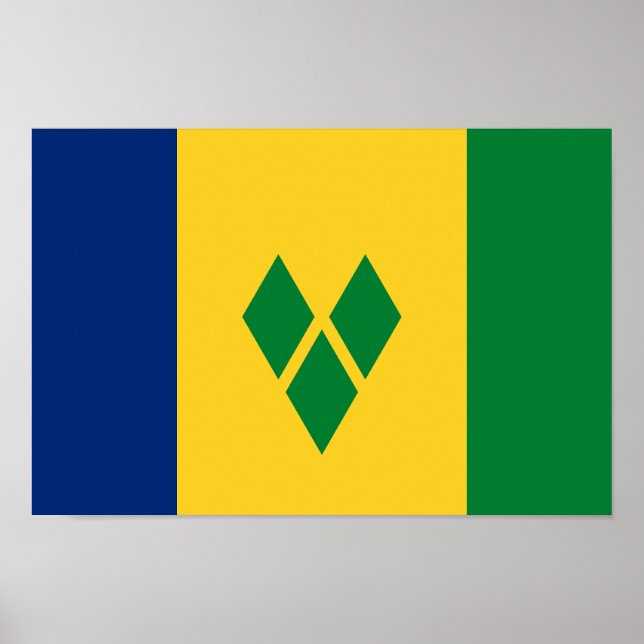 Póster Bandera de San Vicente (Frente)