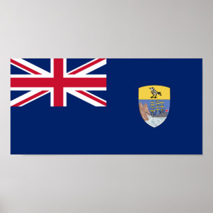 Póster Bandera de Santa Elena