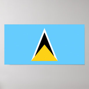 Póster Bandera de Santa Lucía