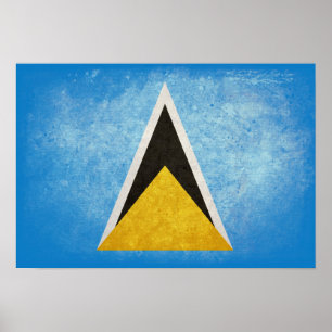 Póster Bandera de Santa Lucía
