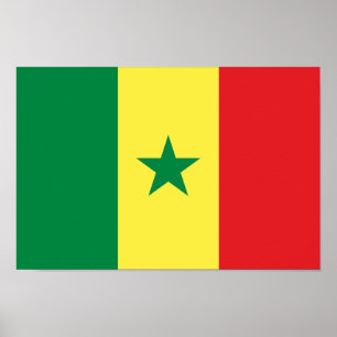 Póster Bandera de Senegal