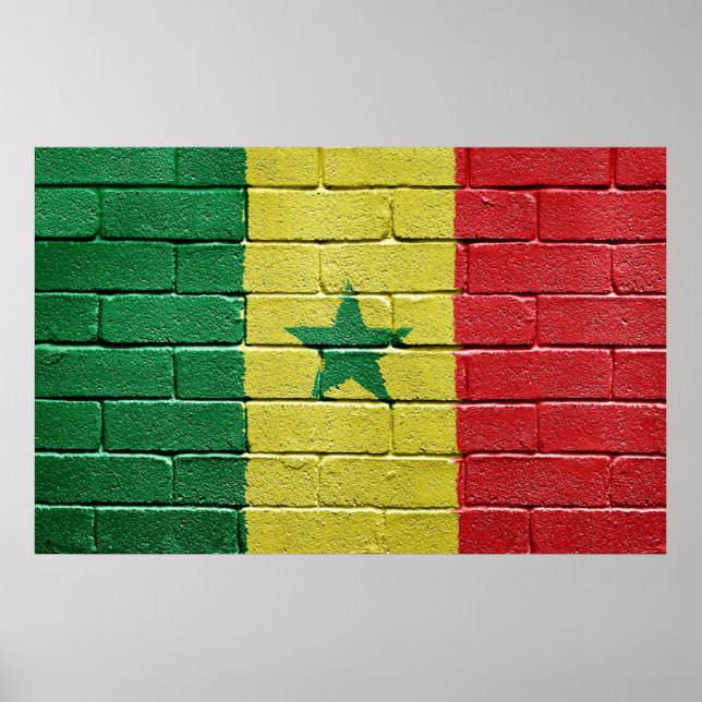 Póster Bandera de Senegal (Frente)