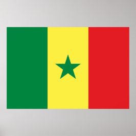 Póster Bandera de Senegal