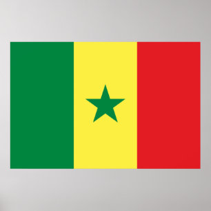 Póster Bandera de Senegal