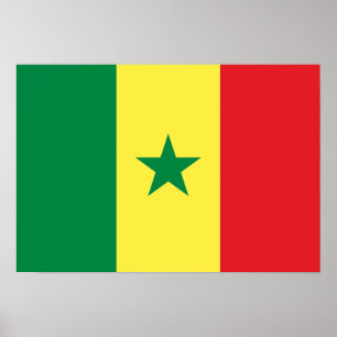 Póster Bandera de Senegal