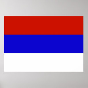 Póster Bandera de Serbia
